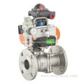 API Pneumatic / Electric Flange Floating Ball Valve